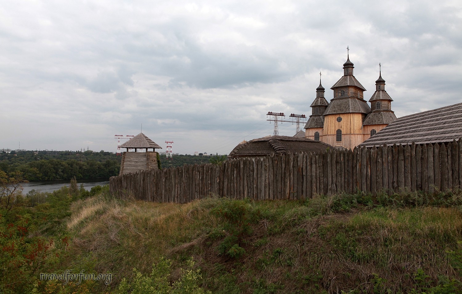 Zaporizhzhya Sich on Khortytsya island