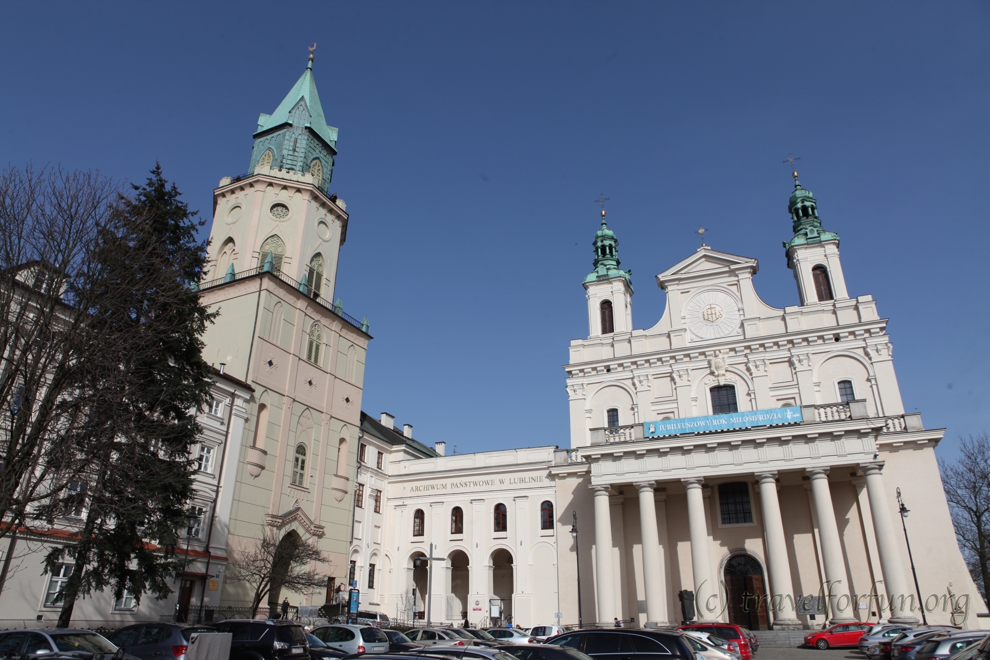Троицкая башня и кафедральный собор в Люблине
