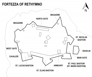 Карта крепости Фортецца